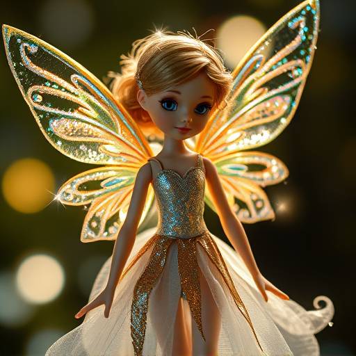 Image of a fairy doll with sparkly wings